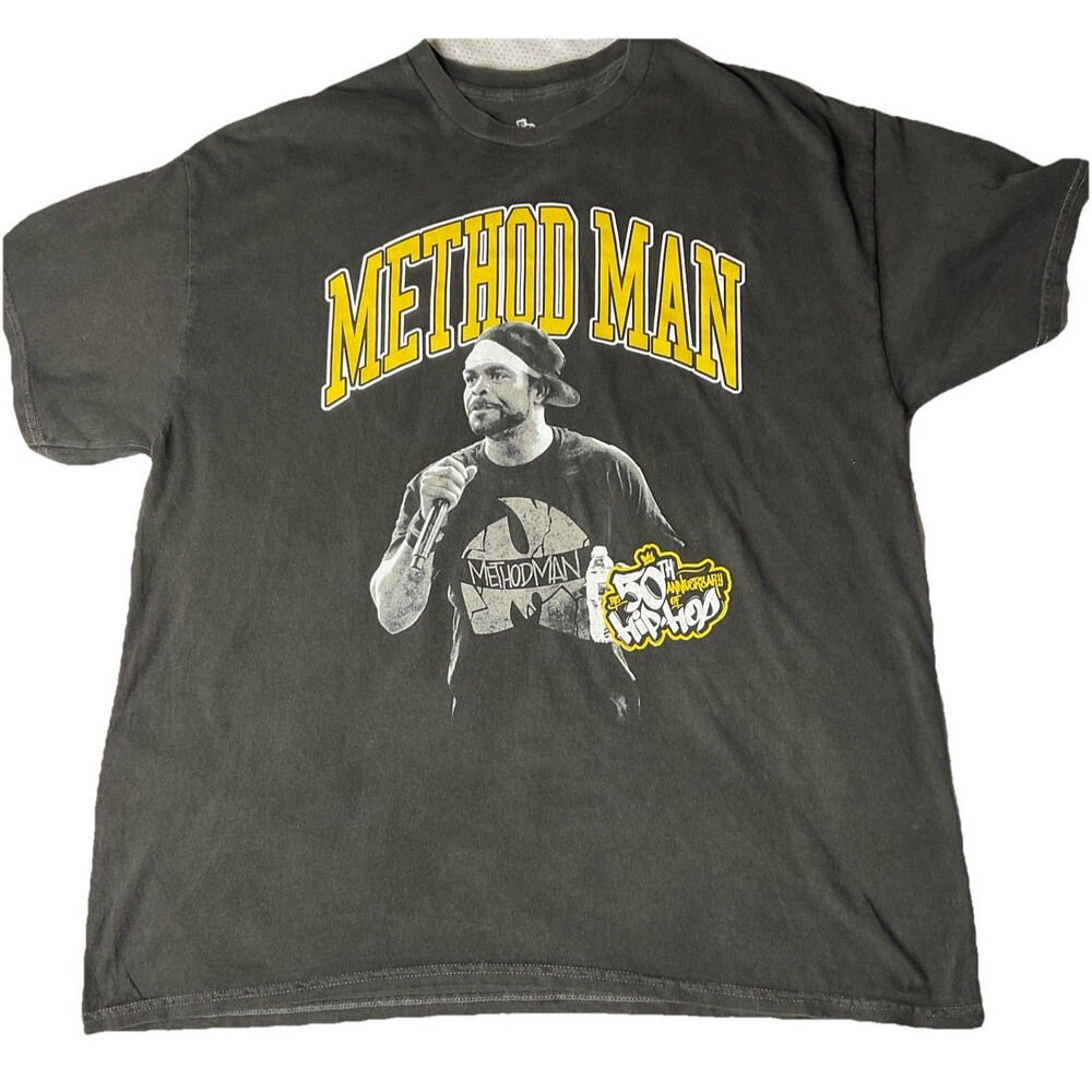 Method Man 50th Anniversary Of Hip Hop T-Shirt Black / Gray Medium